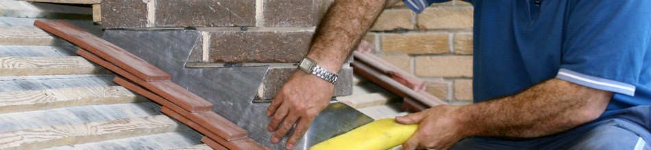 Glasgow roofer repairing a chimney